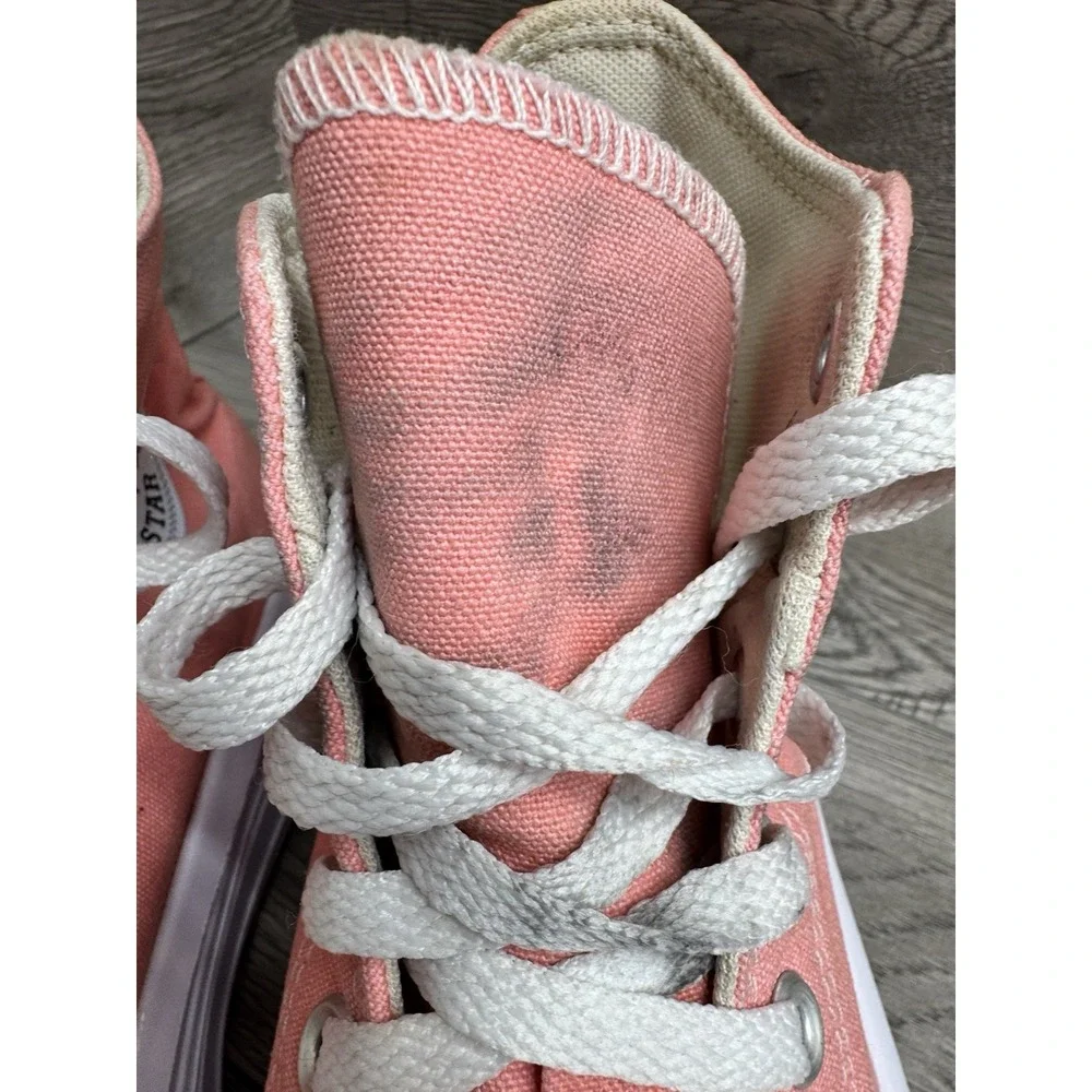 CONVERSE Chuck Taylor All Star Hitop Platform Sneaker Canvas Flamingo Womens 9.0 - Picture 5 of 9